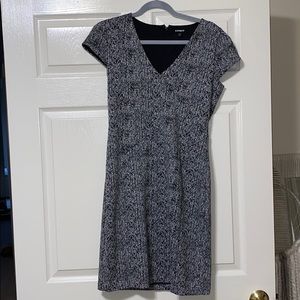 Express Black and White Dress